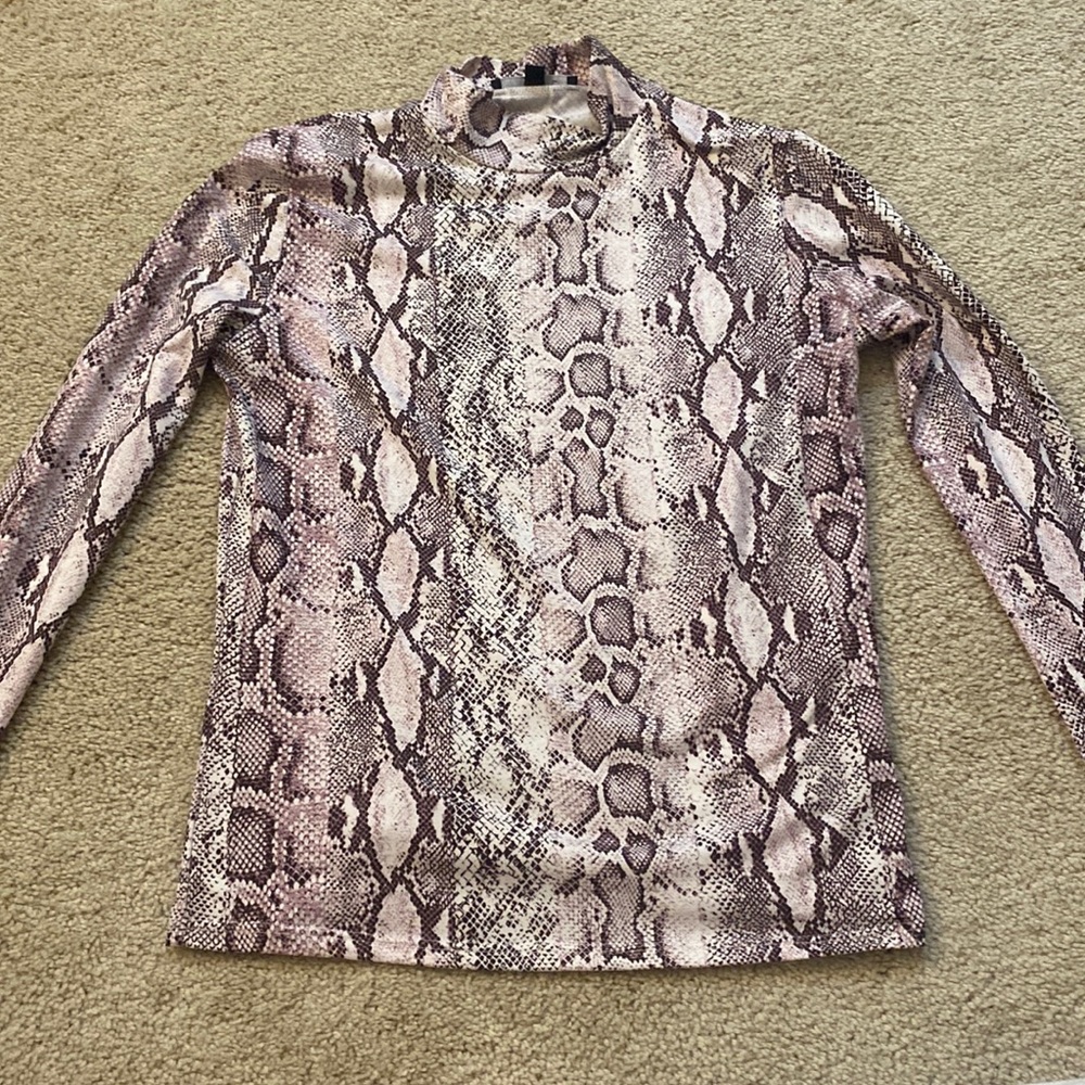 Snake Print Long Sleeve